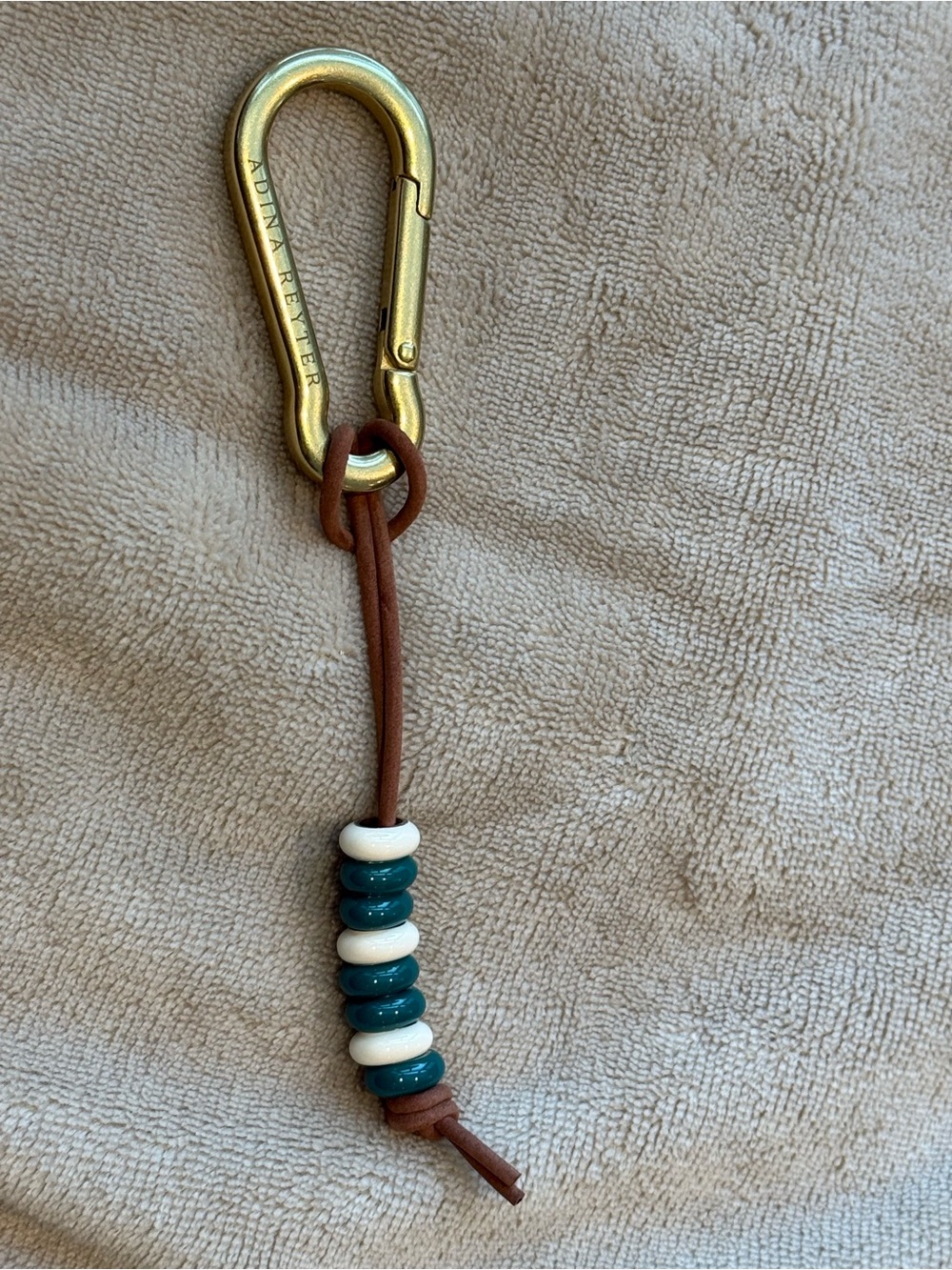 Adina Reyter Sterling silver enamel keychain bag Charm
